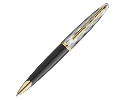 Waterman Carène Reflections of Paris Deluxe Black & Metal GT Ballpoint Pen