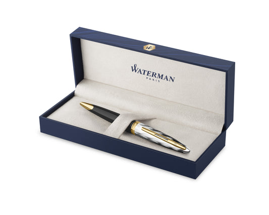 Waterman Carène Reflections of Paris Deluxe Black & Metal GT Ballpoint Pen