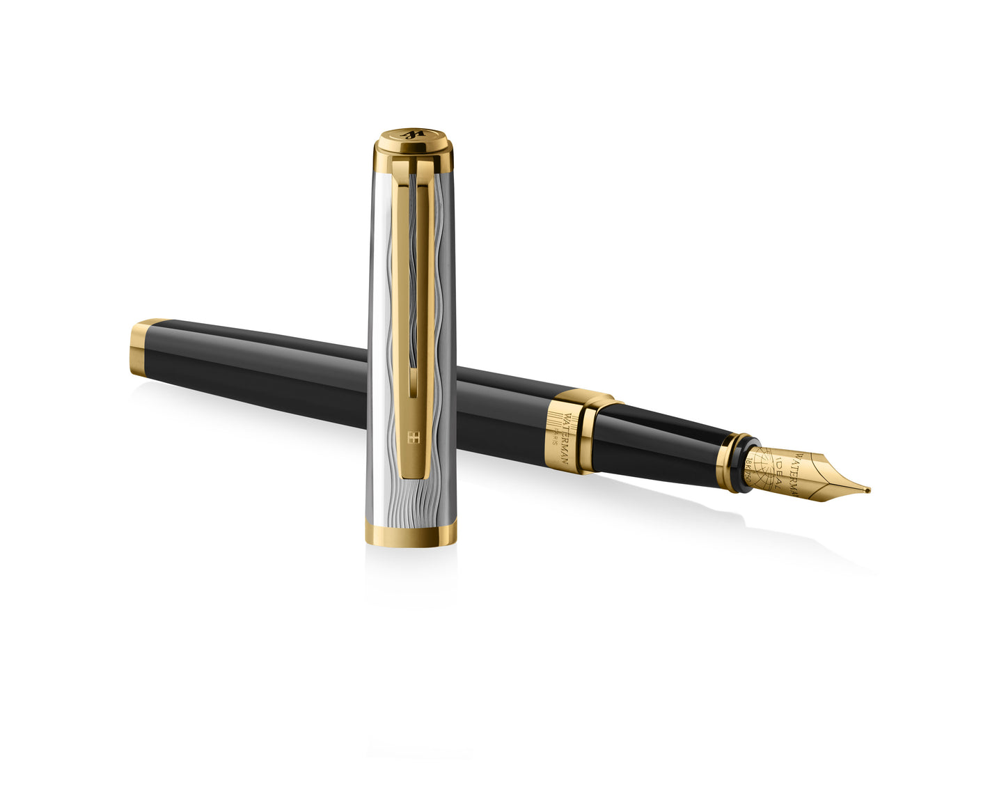 Waterman Exception Reflections of Paris Deluxe Black GT Fountain Pen