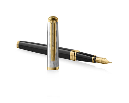 Waterman Exception Reflections of Paris Deluxe Black GT Fountain Pen