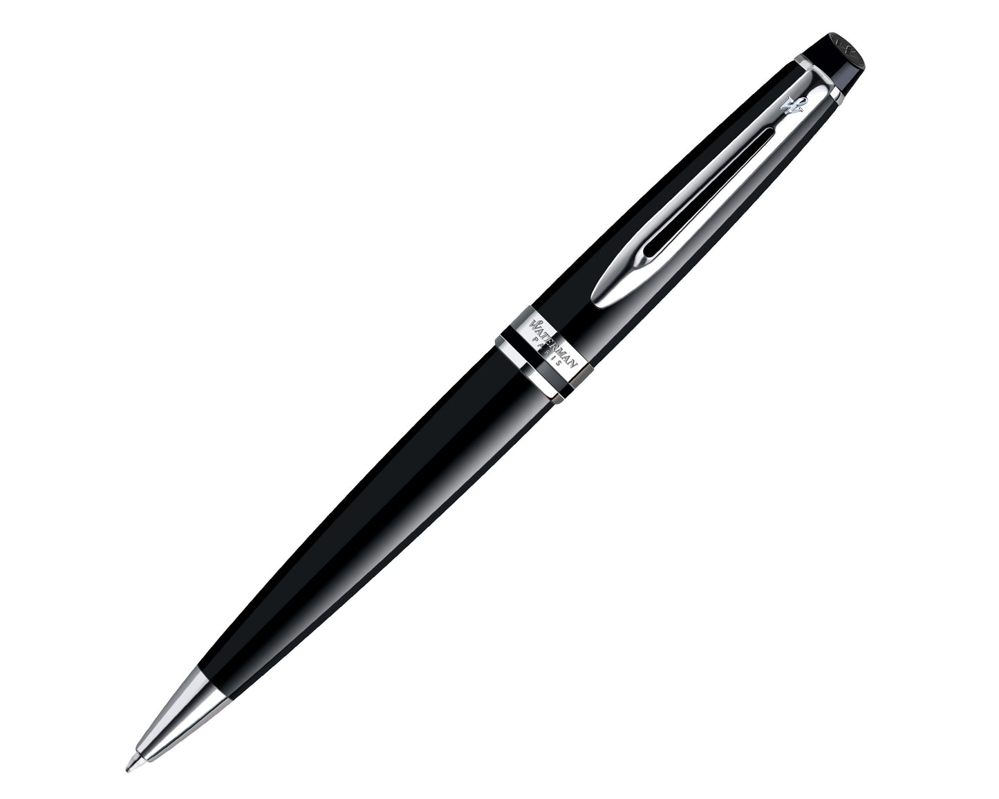 Waterman Expert Black Chrome Trim Ballpoint Pen