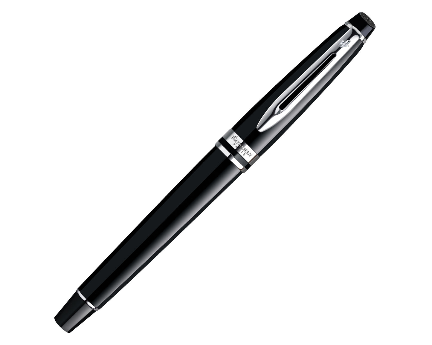 Waterman Expert Black Chrome Trim Rollerball Pen