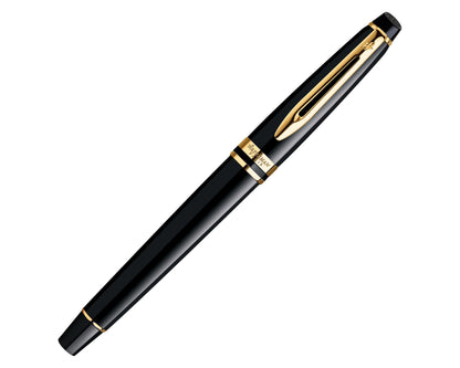 Waterman Expert Black Gold Trim Rollerball Pen