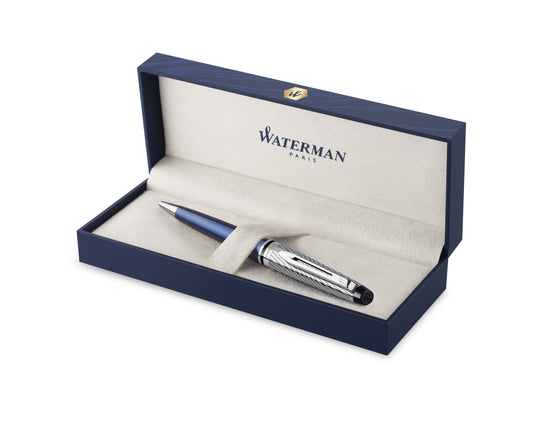 Waterman Expert Deluxe Metallic Blue CT Ballpoint Pen