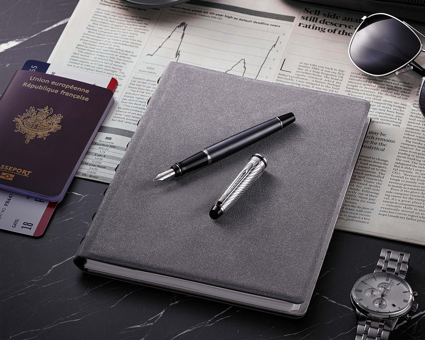 Waterman Expert Deluxe Metallic Stone CT Fountain Pen