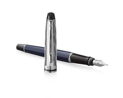Waterman Expert L’essence Du Bleu Deluxe Blue & Metal CT Fountain Pen