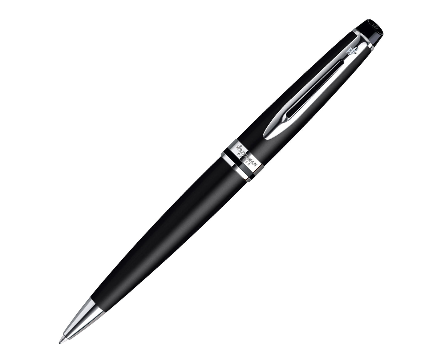 Waterman Expert Matte Black Chrome Trim Ballpoint Pen
