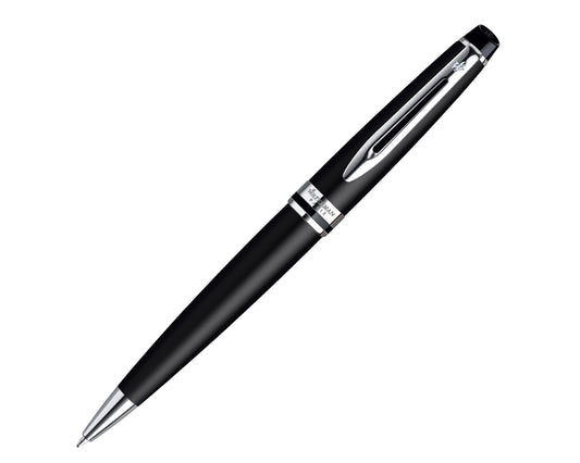 Waterman Expert Matte Black Chrome Trim Ballpoint Pen