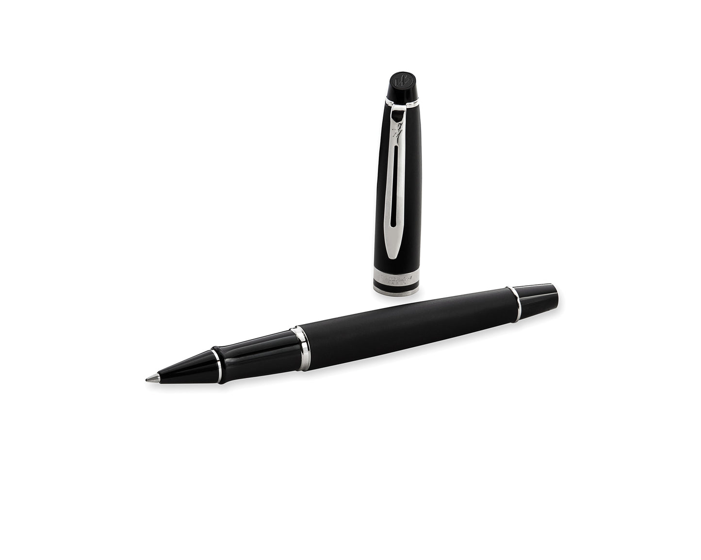 Waterman Expert Matte Black Chrome Trim Rollerball Pen