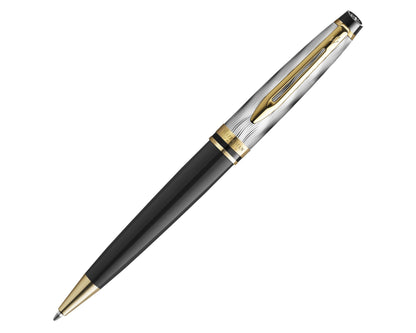 Waterman Expert Reflections of Paris Deluxe Black & Metal GT Ballpoint Pen