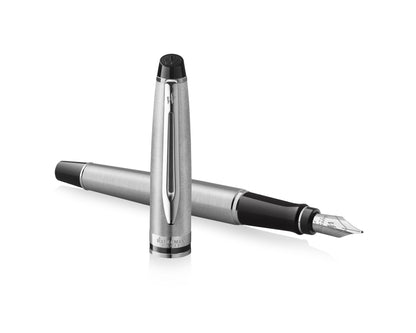 Waterman Expert Stainless Steel CT Fountain Pen - Medium nib