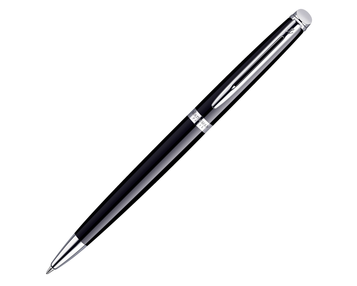 Waterman Hémisphère Black Chrome Trim Ballpoint Pen