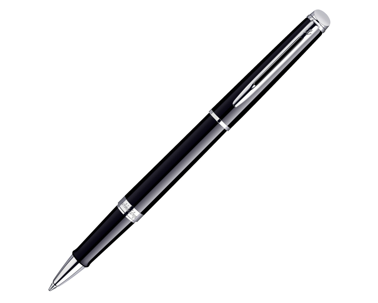 Waterman Hémisphère Black Chrome Trim Rollerball Pen