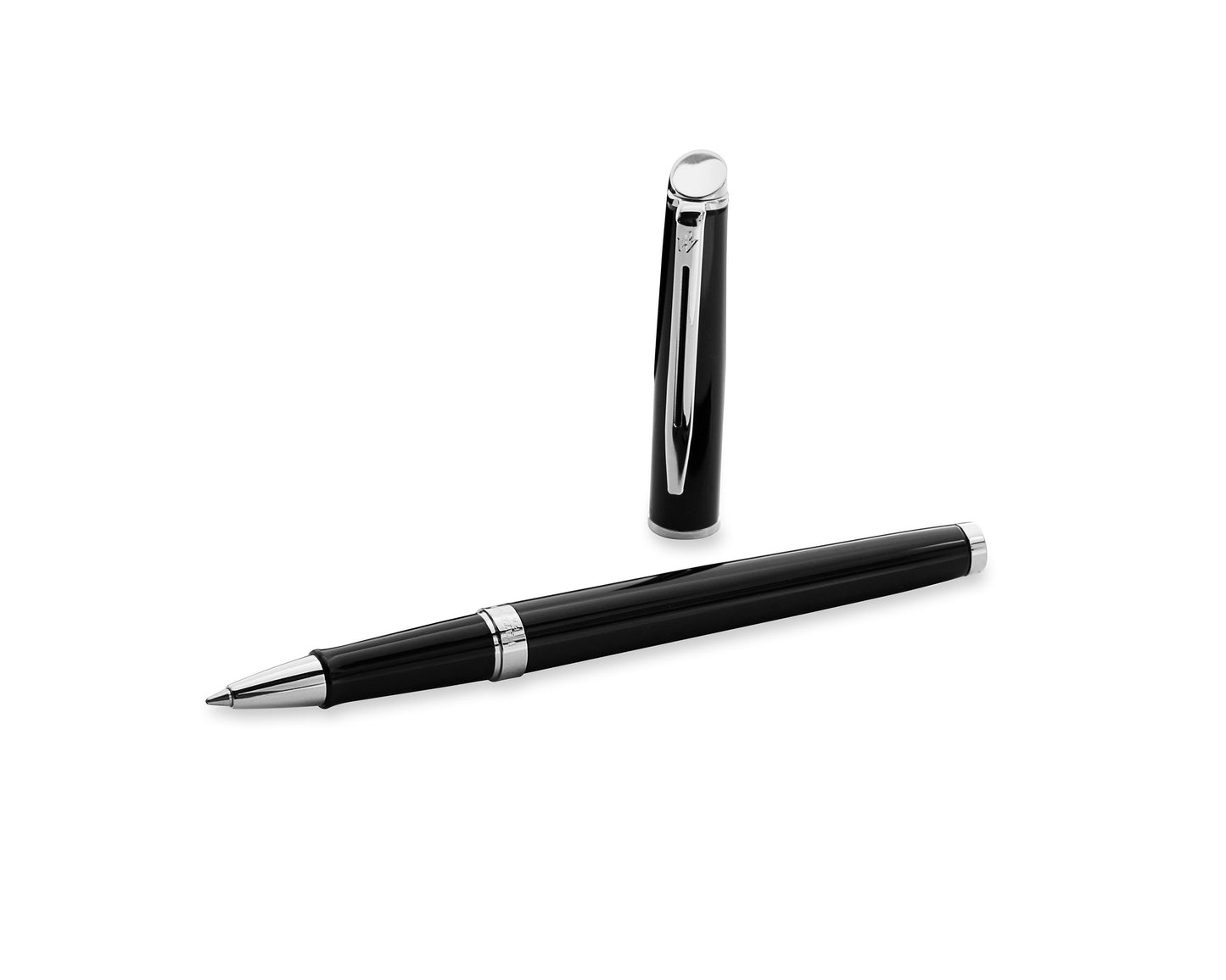 Waterman Hémisphère Black Chrome Trim Rollerball Pen