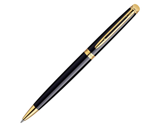 Waterman Hémisphère Black Gold Trim Ballpoint Pen