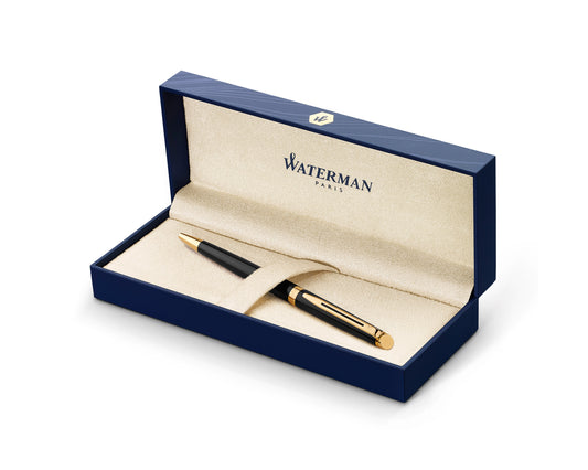 Waterman Hémisphère Black Gold Trim Ballpoint Pen