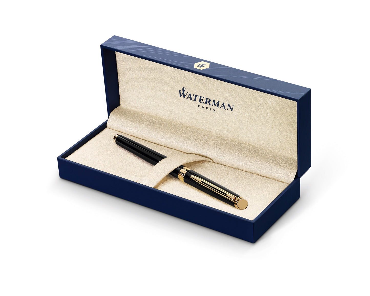 Waterman Hémisphère Black Gold Trim Rollerball Pen