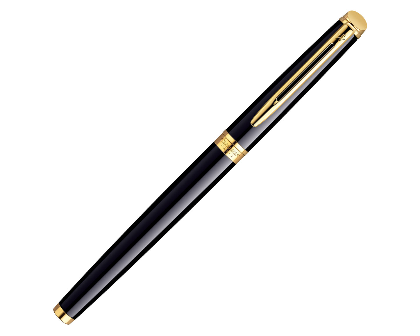 Waterman Hémisphère Black Gold Trim Rollerball Pen