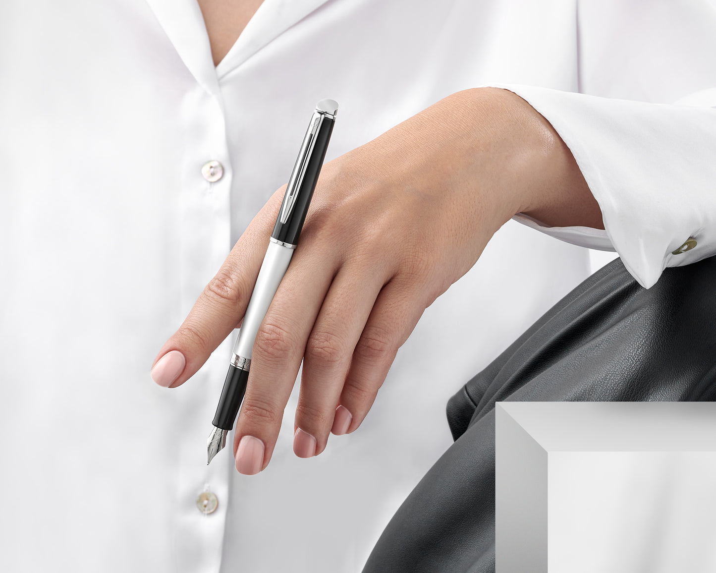 Waterman Hémisphère Black & White CT Fountain Pen