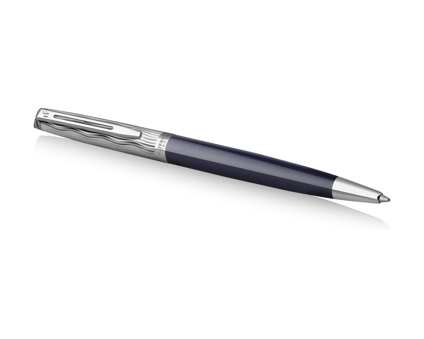 Waterman Hémisphère L’essence Du Bleu Deluxe Blue & Metal CT Ballpoint Pen