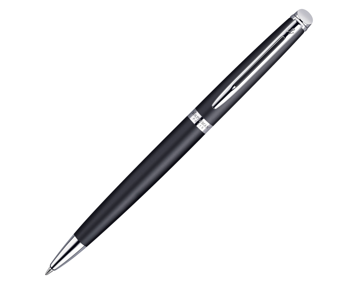 Waterman Hémisphère Matte Black Chrome Trim Ballpoint Pen