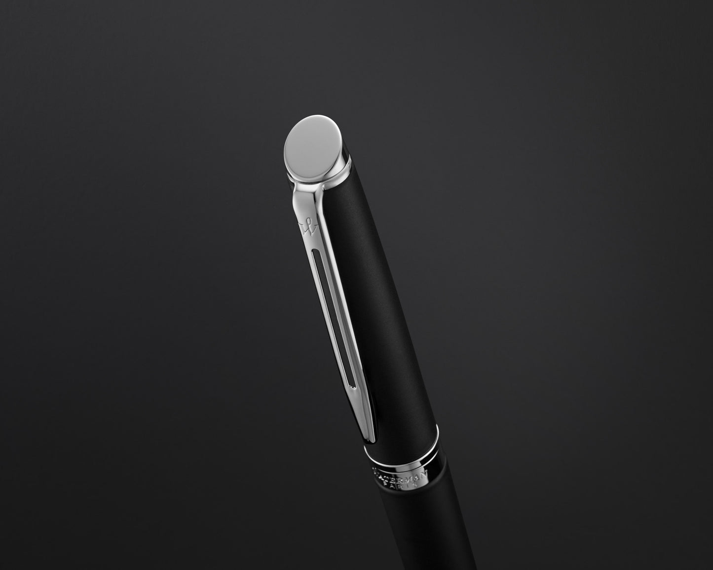 Waterman Hémisphère Matte Black Chrome Trim Rollerball Pen