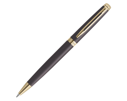 Waterman Hémisphère Metallic Black Gold Trim Ballpoint Pen