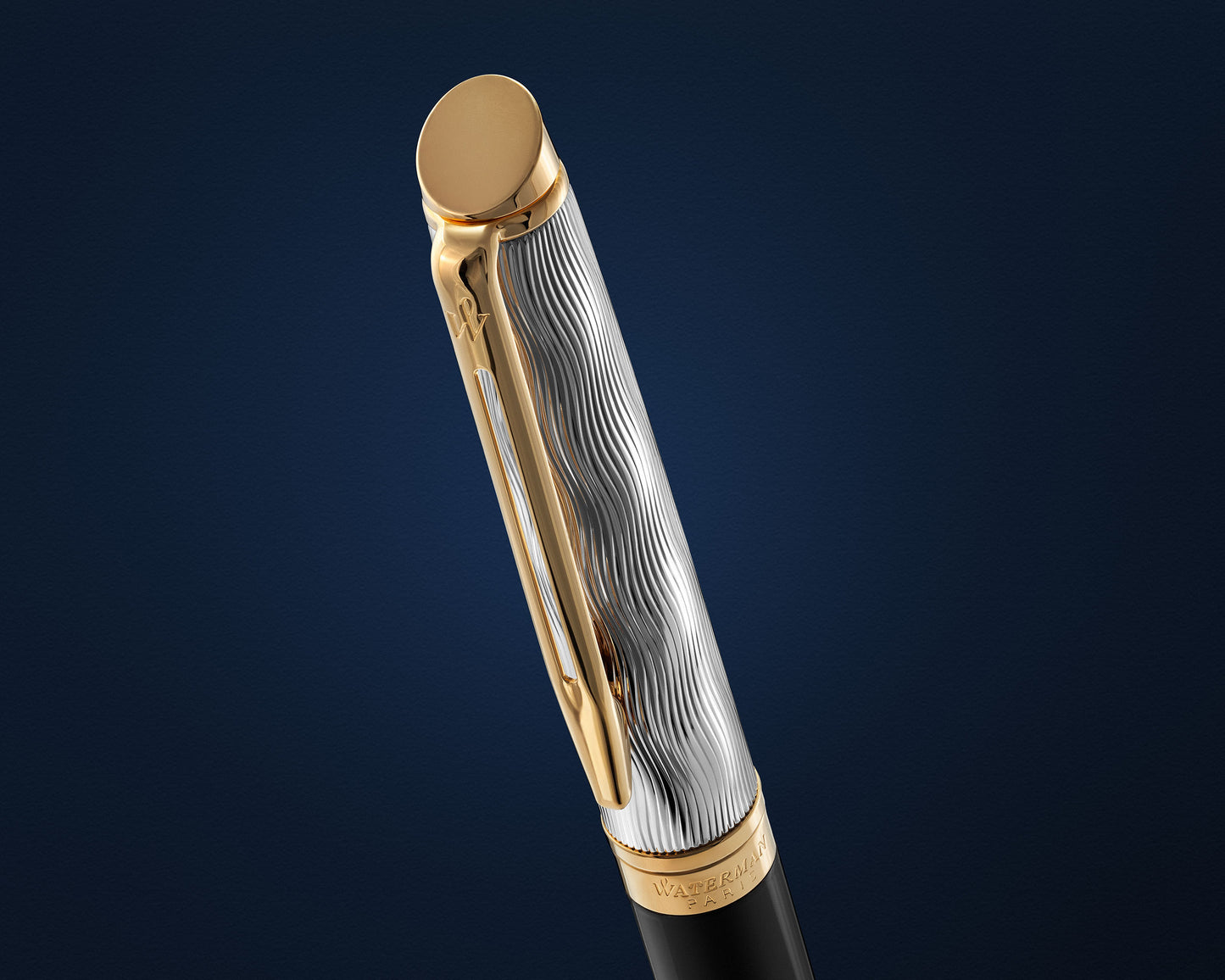 Waterman Hémisphère Reflections of Paris Deluxe Black GT Ballpoint Pen