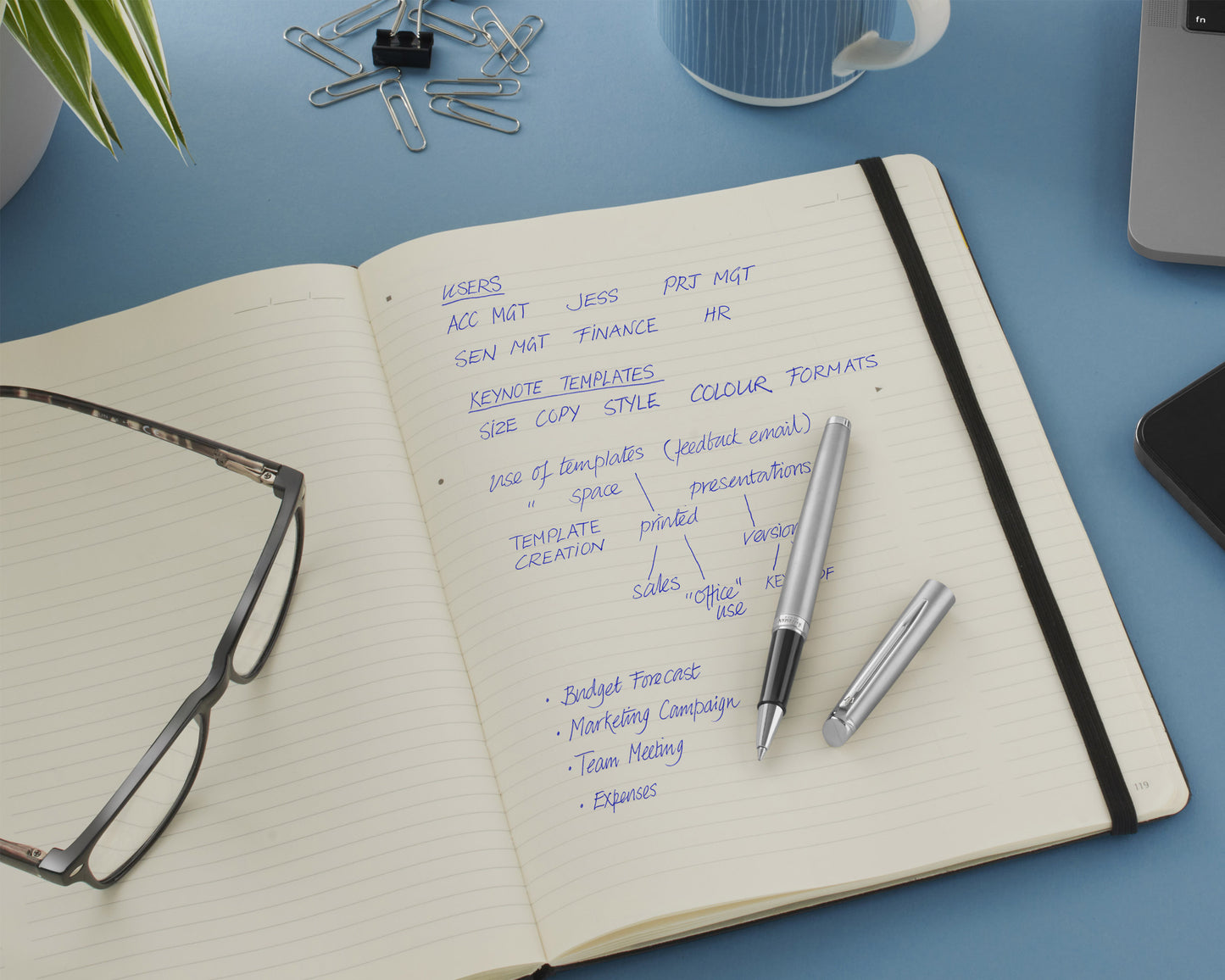 Waterman Hémisphère Stainless Steel Chrome Trim Rollerball Pen