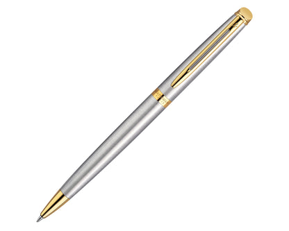 Waterman Hémisphère Stainless Steel Gold Trim Ballpoint Pen
