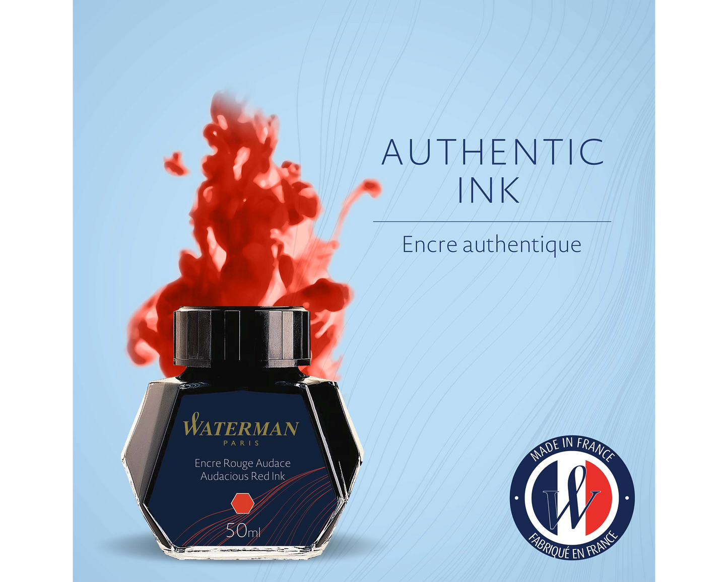 Waterman Red Ink Bottle - 50ml