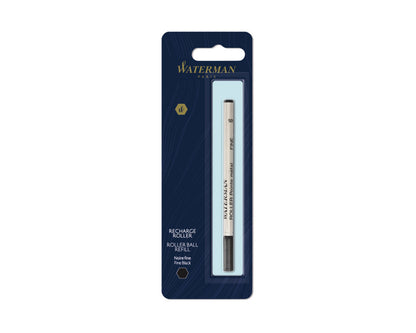 Waterman Rollerball Refill Fine Black Single in Blister Pack