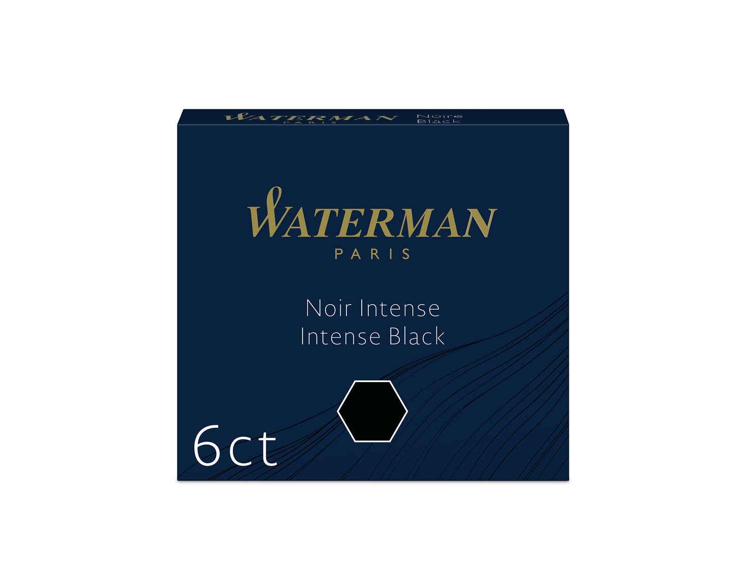 Waterman Short Ink Cartridge Black 6-Pack
