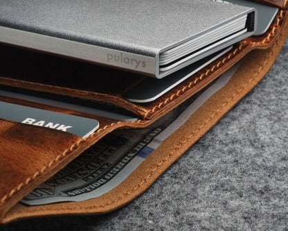 Pularys BOSTO Wallet | Vintage Saddle Leather in Brown