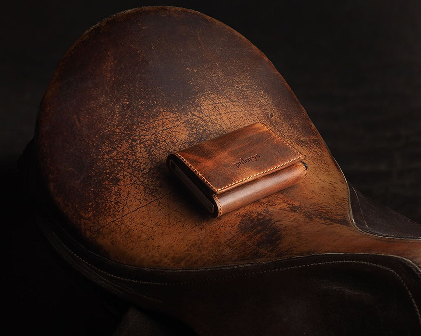 Pularys BOSTO Wallet | Vintage Saddle Leather in Brown