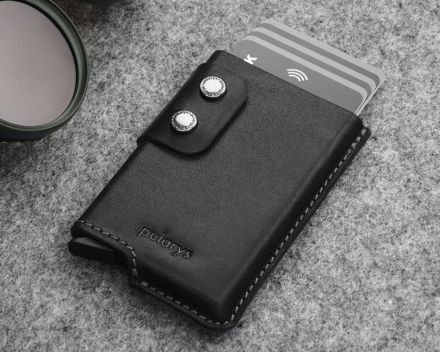 Pularys - FUNKY RFID Wallet Black Card Ejection System