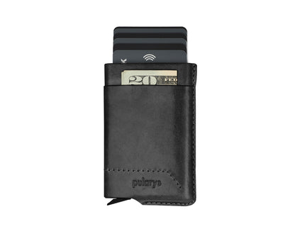Pularys GOBI Wallet | Nomad Leather in Black