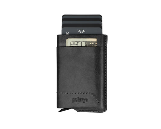 Pularys GOBI Wallet | Nomad Leather in Black