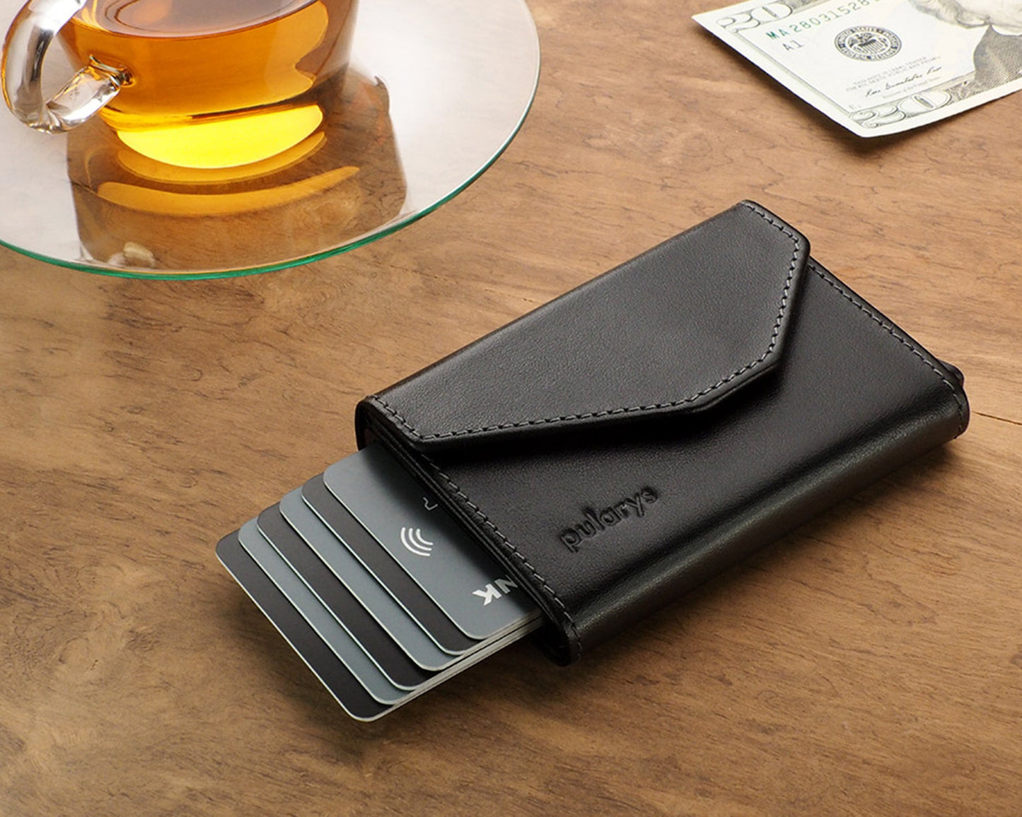 Pularys PORTER Go Wallet | Italia Leather in Black