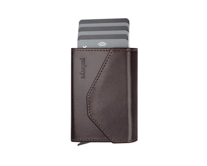 Pularys PORTER Go Wallet | Italia Leather in Brown