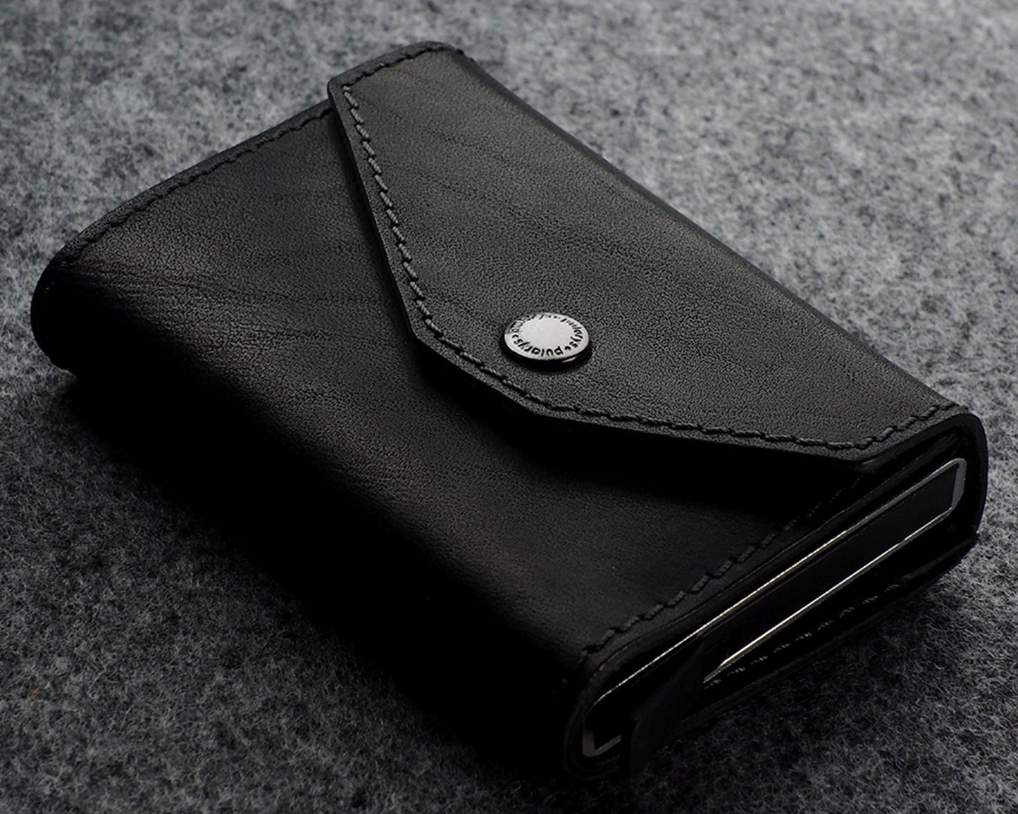 Pularys PORTER Go Wallet | Nomad Leather in Black