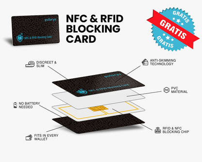 Pularys - HOBBY wallet with AirTag pocket | Black