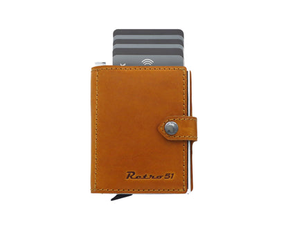 MODERN TRAVELER Wallet | Cognac with Turquoise Tornado™ Elite Pen
