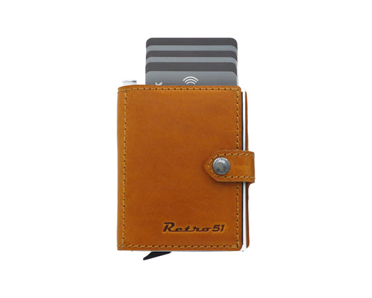 MODERN TRAVELER Wallet | Cognac with Turquoise Tornado™ Elite Pen