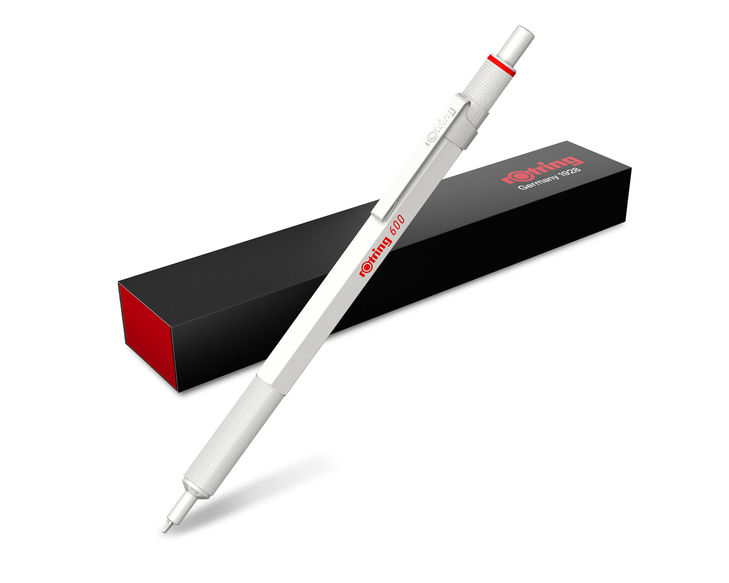 rOtring 600 Pearl White Ballpoint Pen