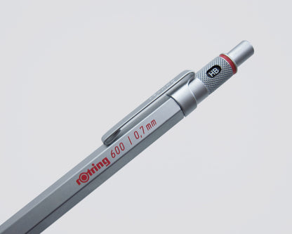 rOtring 600 Silver Mechanical Pencil 0.7mm